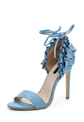 LOST INK  MADDIE FRILLED DETAIL HEELED SANDAL