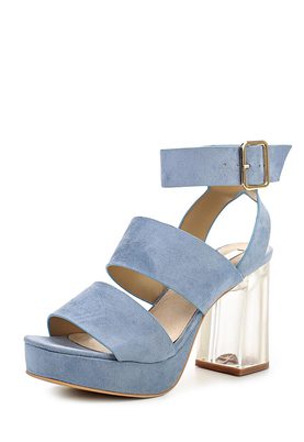 LOST INK  MIMI PERSPEX PLATFORM HEELED SANDAL