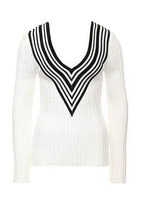 LOST INK  THE STRIPE V-NECK RIB JUMPER